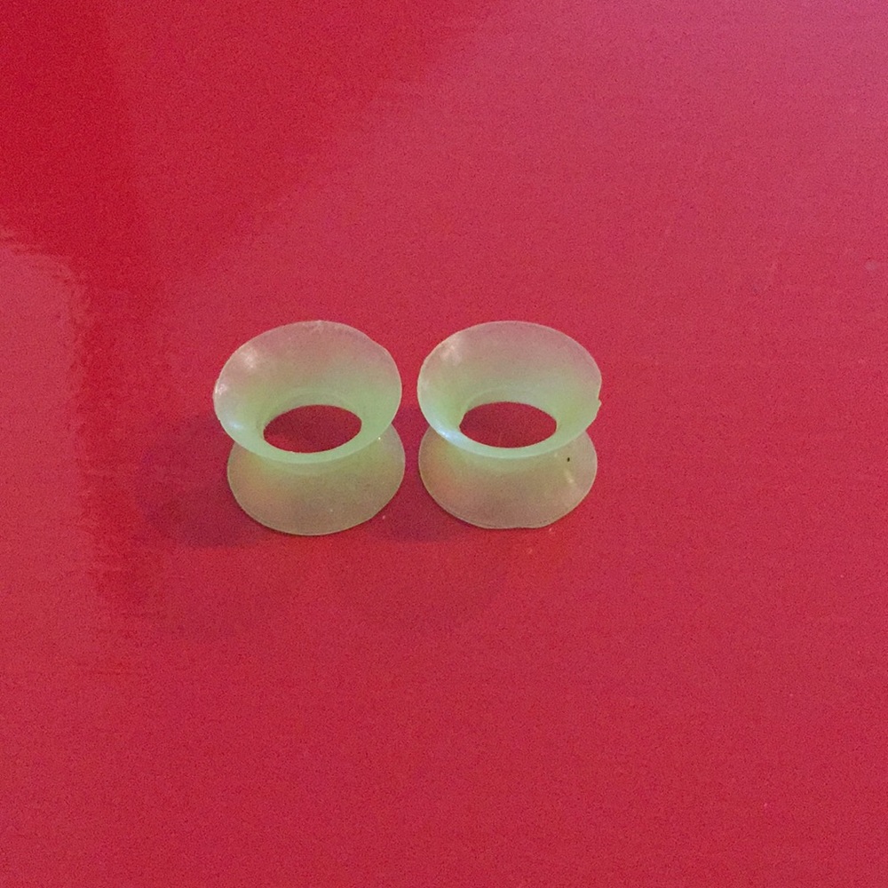 Lime green ear skins